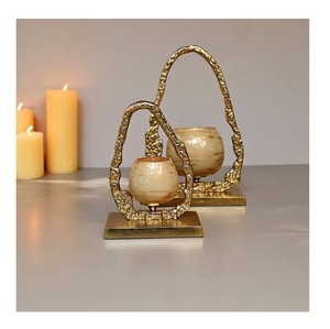 AK Brass New Luxury Metal <b>Candle</b> <b>Holder</b> Glass Votive <b>Gold</b> Plated Metal Christmas Lantern Handmade Design Modern <b>Candle</b> <b>Holder</b> - Product Image 1