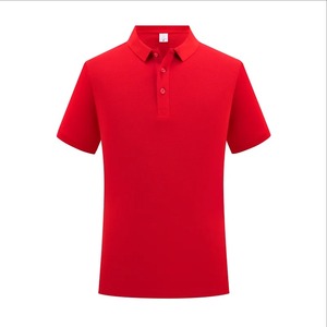 Polo en tricot de coton décontracté de grande et grande taille pour hommes, vêtements respirants à motif de broderie uni - Product Image 3