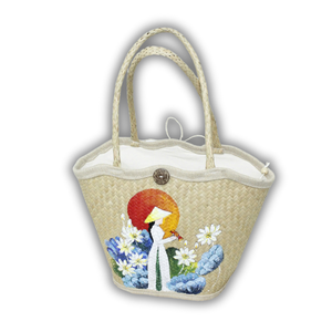 Bolso de Mujer Hecho a Mano con Pasto Marino Natural Premium, Forro de Algodón, Diseño de Mimbre, para Compras o Picnic, Vietnam PHU HAO 503003 - Product Image 1