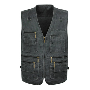 Gilet pour homme OEM design sans manches en jean décontracté en denim veste pour homme de haute qualité en gros bas prix confortable - Product Image 3