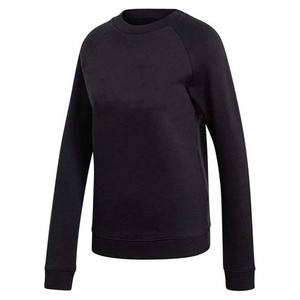 Sweat-shirt en coton femme surdimensionné brodé col rond conçu sur mesure pour le printemps été hiver utilisation grande taille lavé noir - Product Image 2