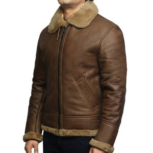 Chaqueta de cuero de moda de alta calidad para hombre, chaqueta de cuero de diseño personalizado de invierno para hombre - Product Image 1