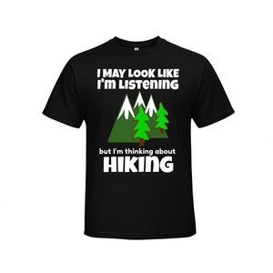 Camiseta sin mangas con estampado 'No estoy escuchando, estoy pensando en hacer senderismo' - Producto promocional - Product Image 3