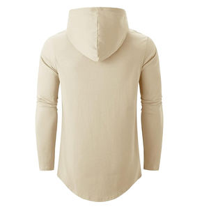 Sudaderas con capucha y sudaderas de manga larga de algodón 100% para hombre más vendidas estilo liso con estampados únicos para adultos de invierno - Product Image 2