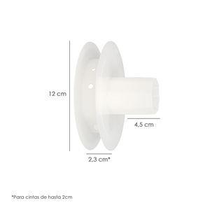 Disco Compatto in Plastica per Tapparelle Avvolgibili 120x40 mm Per nastro da 20 mm. - Product Image 2