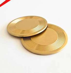 2026 Simple <b>Silver</b> finished Round Shape <b>Coaster</b> For Hotel Home - Product Image 4