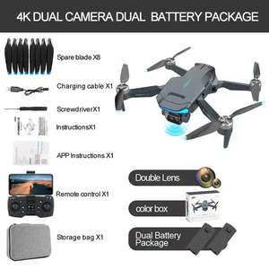 Drone pliable F194 mini sans balais, avec GPS et double caméra HD 4K, télécommande pour la photographie aérienne de niveau débutant – Meilleures ventes - Product Image 3