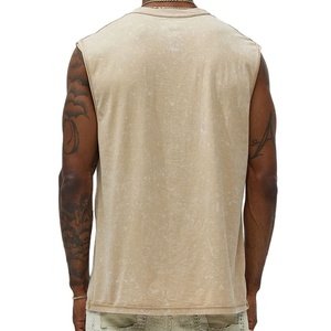 OEM <b>Men's</b> Gym <b>Vest</b> Tank Top High Quality 100% Cotton Quick Dry Breathable Custom Low Price Wholesale Factory Sale - Product Image 5