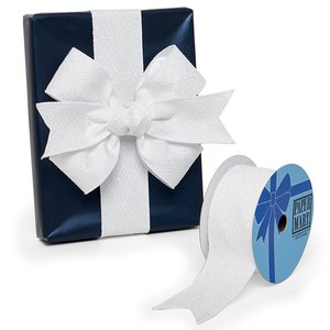 <b>Wired</b> <b>Ribbon</b> Textured Diamond Block Design Floral for Birthday Halloween Wedding Christmas Hanukkah Decorations Polyester Silk - Product Image 1