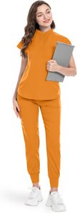 Wholesale Modern Medical Scrubs Uniform <b>Sets</b> Hospital Scrub Suits <b>Doctors</b> Nurses Custom Logo Unisex Nursing Wear - Product Image 3