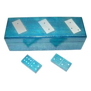 Nouveau Design 2025 vente en gros jeu de bois personnalisé artisanat indien article de haute qualité dominos boîte voyage Domino maison décorative - Product Image 1