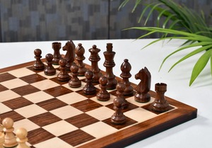 Piezas de Ajedrez Estilo Vintage Serie Torneo, Diseño Caballero Alemán, Madera de Sheesham y Boj, 3 Rey, al Mejor Precio - Product Image 3