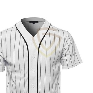 Uniformes de baseball pour hommes adultes, col en V, séchage rapide, respirant, 100% polyester, qualité supérieure, logo personnalisé, service OEM - Product Image 4