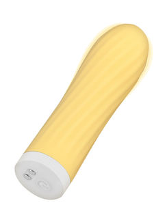Vibrateur miniature en silicone à 10 vitesses pour femmes, jouet sexuel jaune et noir, recharge magnétique, mini-vibrateur à balle pour femme - Product Image 1