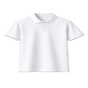 Chemises décontractées personnalisées pour hommes, 65% coton 35% polyester, haute qualité, unies, tricotées, respirantes, à manches courtes - Product Image 2