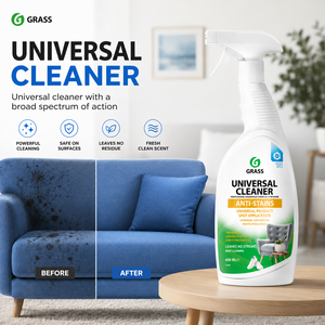 Limpiador Universal GRASS 600ml, Anti-Manchas, Multi-Superficie, Aroma Cítrico, 15-30% de Ingredientes Activos para Tela y Plástico - Product Image 2