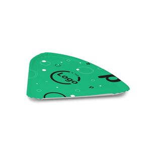Assiettes en carton blanc personnalisées Mod. Tranche de 1/4 - Qualité alimentaire jetable pour sushi, sandwich, cookie, gâteau - Product Image 2