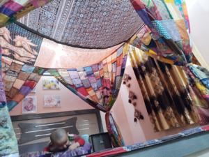 Full Patchwork Silk Sari Bed <b>Canopy</b> & Mosquito Net Bohemian Style <b>Tent</b> for Home Decor or Camping - Product Image 5