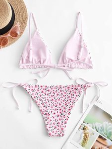 Áo OEM Đồ bơi bơi Quần Short Hot Bikini Đồ bơi nhà sản xuất tùy chỉnh bộ bikini của phụ nữ ngắn tay áo - Product Image 4