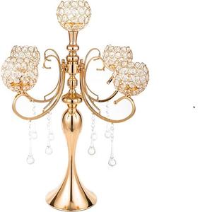 Ms inc – bougeoirs décoratifs en métal cristal, pot de bougie en métal creux, bougeoir personnalisé - Product Image 1