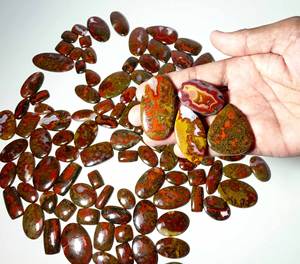 Vente en gros de pierres précieuses en agate à couture naturelle Fabrication de bijoux Cabochon en vrac Perles en vrac Fourniture de pendentifs en pierres précieuses - Product Image 3