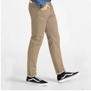 กางเกงยีนส์ขาตรงสำหรับผู้ชายกางเกงทรงสลิมฟิตแบบคลาสสิก - Product Image 5