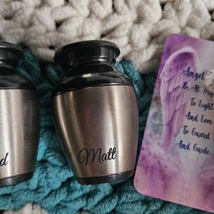 Elegant Floral Design Cremation Urn Decorative and Functional Adult Memorial <b>Keepsake</b> <b>for</b> <b>Ashes</b> Made of Metal Brass Ceramic - Product Image 4