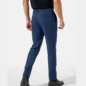 กางเกงทางการสีกากีของผู้ชายกางเกงลำลองเอวกลางมีซิปมีบริการตามสั่ง - Product Image 2