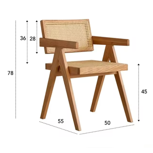 Nordic style quality solid <b>rattan</b> woven <b>chairs</b> luxury home furniture <b>dining</b> <b>chairs</b> - Product Image 6