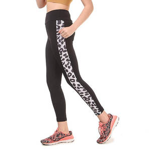 Vêtements de sport taille haute à imprimé tigre pour femmes Leggings Scrunch Butt Logo personnalisé Pantalon de yoga taille moyenne Collants d'entraînement en soie sans couture - Product Image 6
