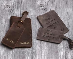 Porta Pasaportes y Cartera de Cuero Genuino Vintage para Padrinos de Boda, Funda Personalizada para Hombre, Regalo Antirrobo de Alta Calidad PTH-0025 - Product Image 5