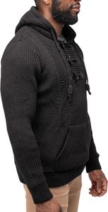 Pulls pour hommes en laine 100% à manches longues, couleur unie, motif 3D, respirant, automne-hiver 2024, mode décontractée et chaude - Product Image 2