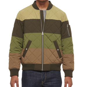 High Quality Custom <b>Baseball</b> Quilted Satin <b>Bomber</b> <b>Jacket</b> for Men Wholesale Winter Hooded Embossed Eco-Friendly - Product Image 5