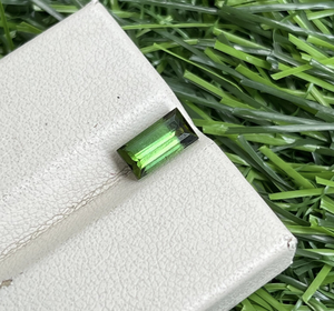 Baguette de Tourmaline verte naturelle d'origine brésilienne coupe à facettes bleu vert pierre précieuse en vrac pour la fabrication de bijoux Style Jaipur - Product Image 3