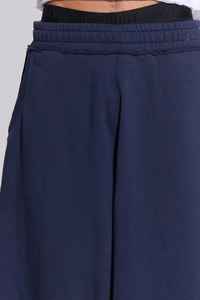 Pantalon de survêtement décontracté coupe ample pour hommes 500 GSM Fleece Baggy Jogger Pant with Breathable Fashionable Flat Wide Legs Canvas Fabric - Product Image 6