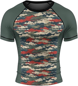 Servicio OEM Durable Men Rash Guard Sports Compresión camisa Secado rápido Tela elástica MMA Superventas Rash Guard UV Rashguard - Product Image 4