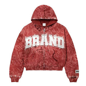 Se puede personalizar Ropa de calle Ropa de buena calidad Sudadera con capucha Fleece Algodón Hecho Cómodo Vintage Terry Boxy Hoodie - Product Image 3