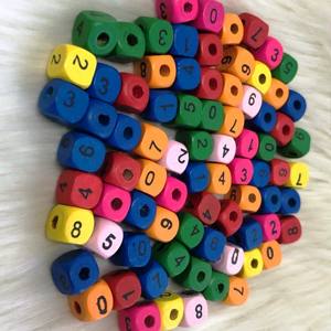 Cuentas Redondas de Madera Multicolores con Patrón de Corazón, Decoración de Pascua para el Hogar, Producto Artesanal Indio - Product Image 3