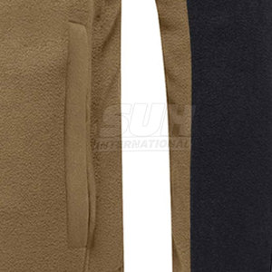 Veste polaire à capuche pour homme de haute qualité, col montant, imperméable, respirante, logo personnalisé sur le devant - Product Image 6