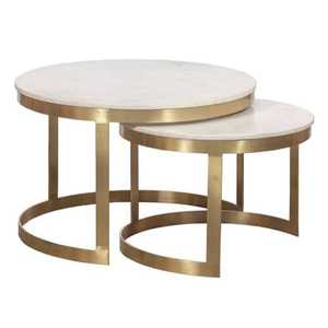 Table à café et thé personnalisée Table créative de salon à domicile Table ronde à surface solide durable - Product Image 2