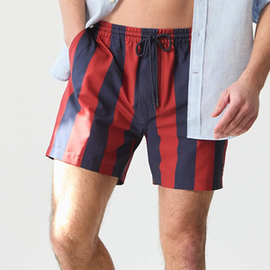 Pantalones cortos de playa de lana personalizados de verano para hombre, cierre de cordón de cintura media de secado rápido, sublimados a la venta - Product Image 3