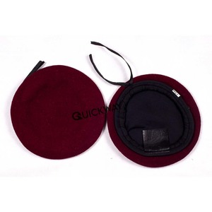 เบเร่ต์ขนสัตว์เบเร่ต์พิธีฝรั่งเศสเบเร่ต์งานออกแบบโลโก้ได้ตามต้องการ - Product Image 6