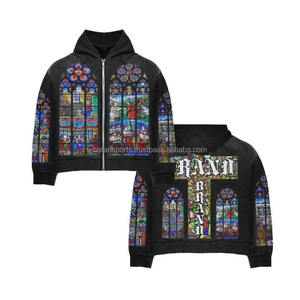 Tenue de jogging Tech en polaire personnalisée de haute qualité pour hommes, taille XL, vêtements de sport légers et respirants pour l'hiver, survêtement à rayures unies - Product Image 2