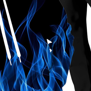 Sweat-shirt et jogging à imprimé flamme bleue, impression par sublimation, design feu, vêtements de sport décontractés, streetwear pour hommes et femmes - Product Image 3