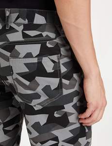 Shorts en jean décontractés pour homme, taille haute, extensible, nouveau denim bleu noir, vêtements d'été, tissés, imprimés, respirants, streetwear - Product Image 3