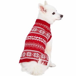 Suéter para Perro a Juego con la Familia Blueberry Pet / Blueberry Pet Holiday True Red - Venta al por Mayor - Product Image 1