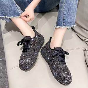 Zapatos Casuales para Mujer 2026, Zapatos Planos con Cordones y Plataforma, Zapatos Deportivos para Mujer y Señora, Zapatos Deportivos con Pedrería - Product Image 5