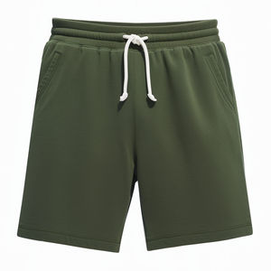 Pantalones cortos de gimnasio de algodón pesado para hombre de cintura media al por mayor pantalones de chándal de lana deportivos de secado rápido transpirables para correr High Street - Product Image 5