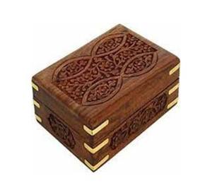 Boîte-cadeau en bois de luxe de haute qualité Boîte sculptée de style moderne faite à la main avec usine de vernissage en gros - Product Image 3