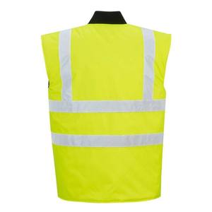 Chaleco de Trabajo de Poliéster de Alta Calidad al por Mayor, Reflectante, Fluorescente, para Exteriores, Ropa de Trabajo de Seguridad - Product Image 4